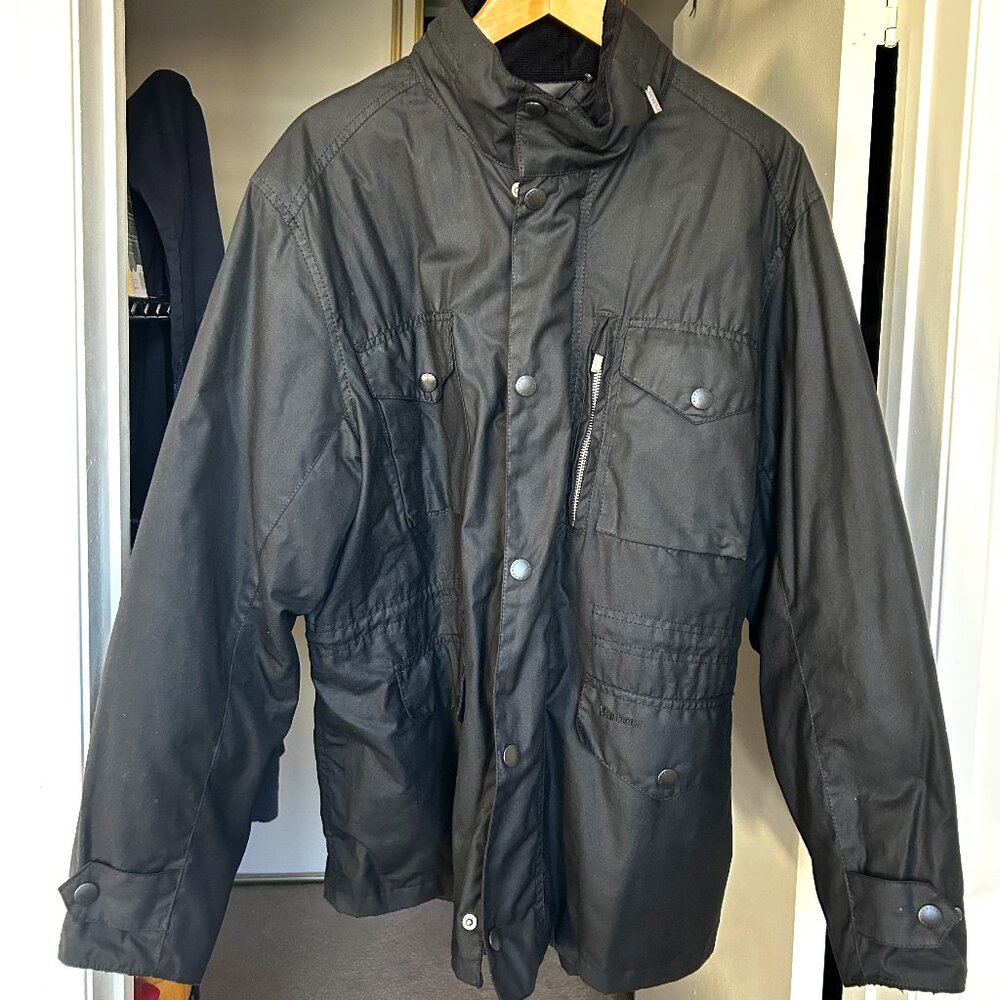 Barbour Sapper Wax 'M-65' Style Field Jacket (Black, Large, New & Unworn)